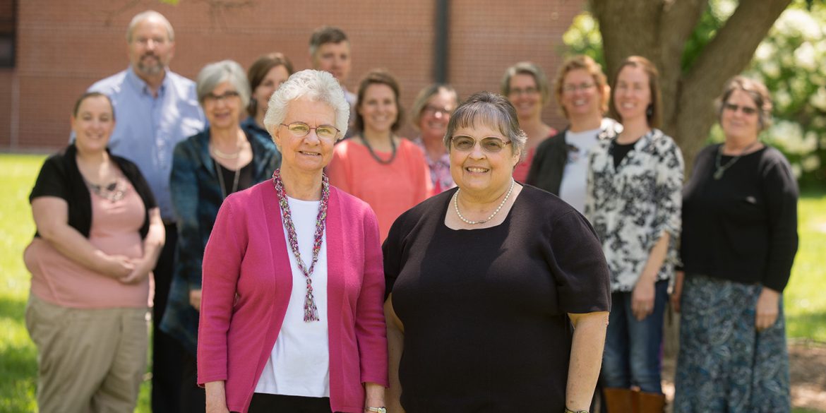 Joyce Huber and Ruby Graber