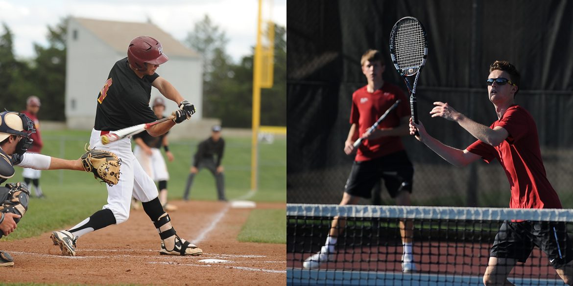 Spring 2016 Hesston College baseball and men's tennis action photos