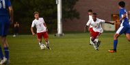 Hesston College men's soccer action photo