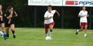Hesston College women's soccer action photo - Genessis Martinez