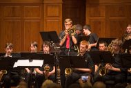 Hesston High Jazz Ensemble performs at the Gala Concert at Homecoming 2016