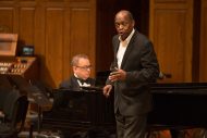 Tony Brown '69 and Ken Rodgers '85 perform at the Gala Concert at Homecoming 2016