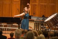 Talashia Keim Yoder dances at the Gala Concert at Homecoming 2016