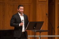 Jordan Brunk sings at the Gala Concert at Homecoming 2016