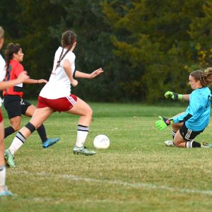 women's soccer action photo