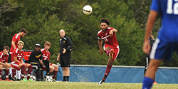 men's soccer action photo