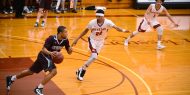 men's basketball action photo