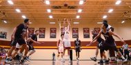 men's basketball action photo