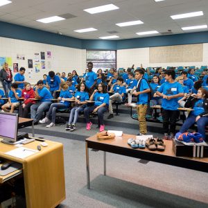 Horace Mann Middle School visits Hesston College