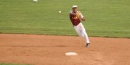 Hesston College baseball action photo