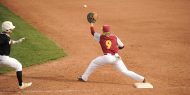 Hesston College baseball action photo
