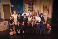 cast and crew photo from Hesston College production of Fools