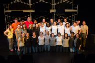 cast and crew photo from Hesston College production of Working