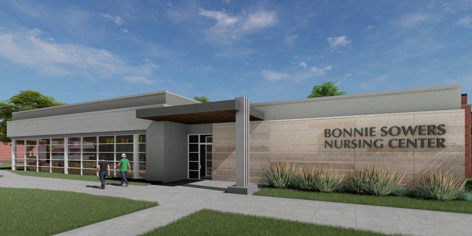 Architect's rendering of Bonnie Sowers Nursing Center