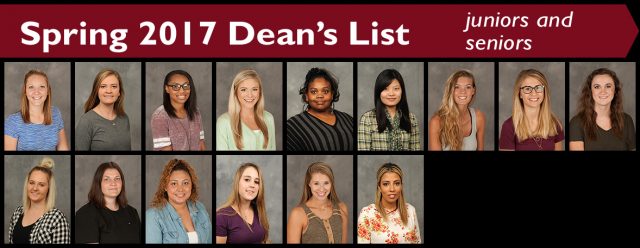 2017 spring dean's list - juniors and seniors