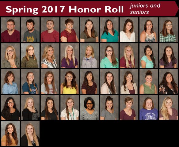 2017 spring honor roll - juniors and seniors