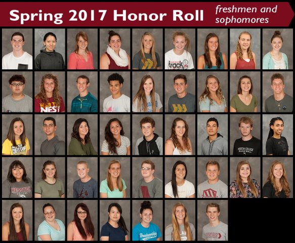 2017 spring honor roll - freshmen