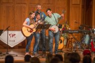 Regier Family Bluegrass Band performs at Saturday's International Music Concert.