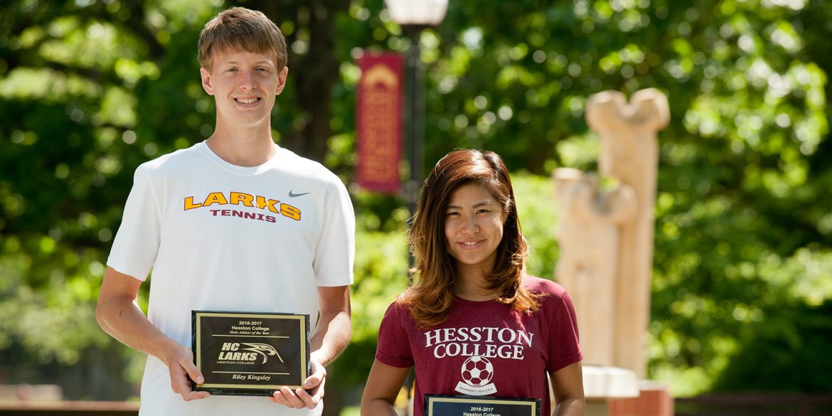 Riley Kingsley and Mika Matsuda, Lark athletes of the year 2016-17