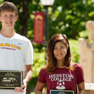 Riley Kingsley and Mika Matsuda, Lark athletes of the year 2016-17
