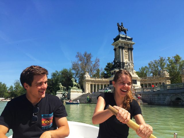 Go on the International Choir Tour. Check. Jonah Short-Miller and Ali Zuercher ’16 in Madrid, Spain in 2016.