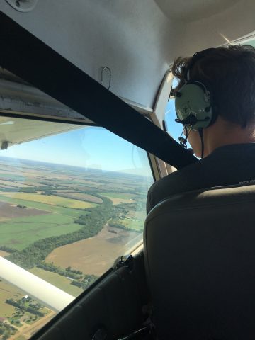 Get a flight from an aviation student. Check. 