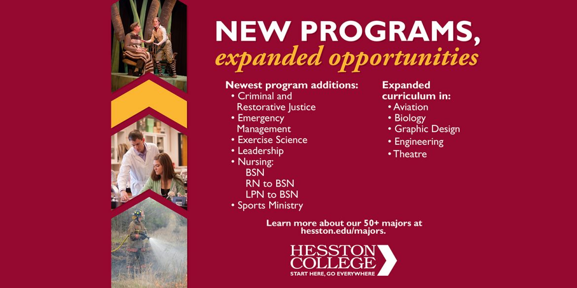 New programs, expanded opportunities at Hesston College