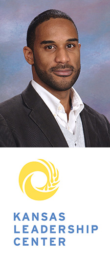 Drew G.I. Hart photo, Kansas Leadership Center logo