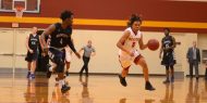 Hesston College men's basketball action photo - Coye Campbell