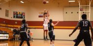 Hesston College men's basketball action photo - David Ladwig