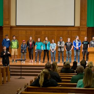 Students are commissioned for summer or other service assignements