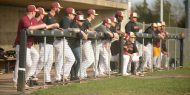 Hesston College baseball action photo