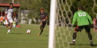 mens soccer action photo - Jaden Lais