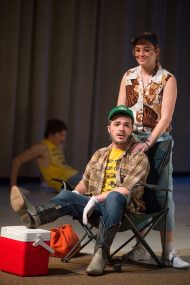 photo from the Hesston College production of Hands on a Hardbody, spring 2018