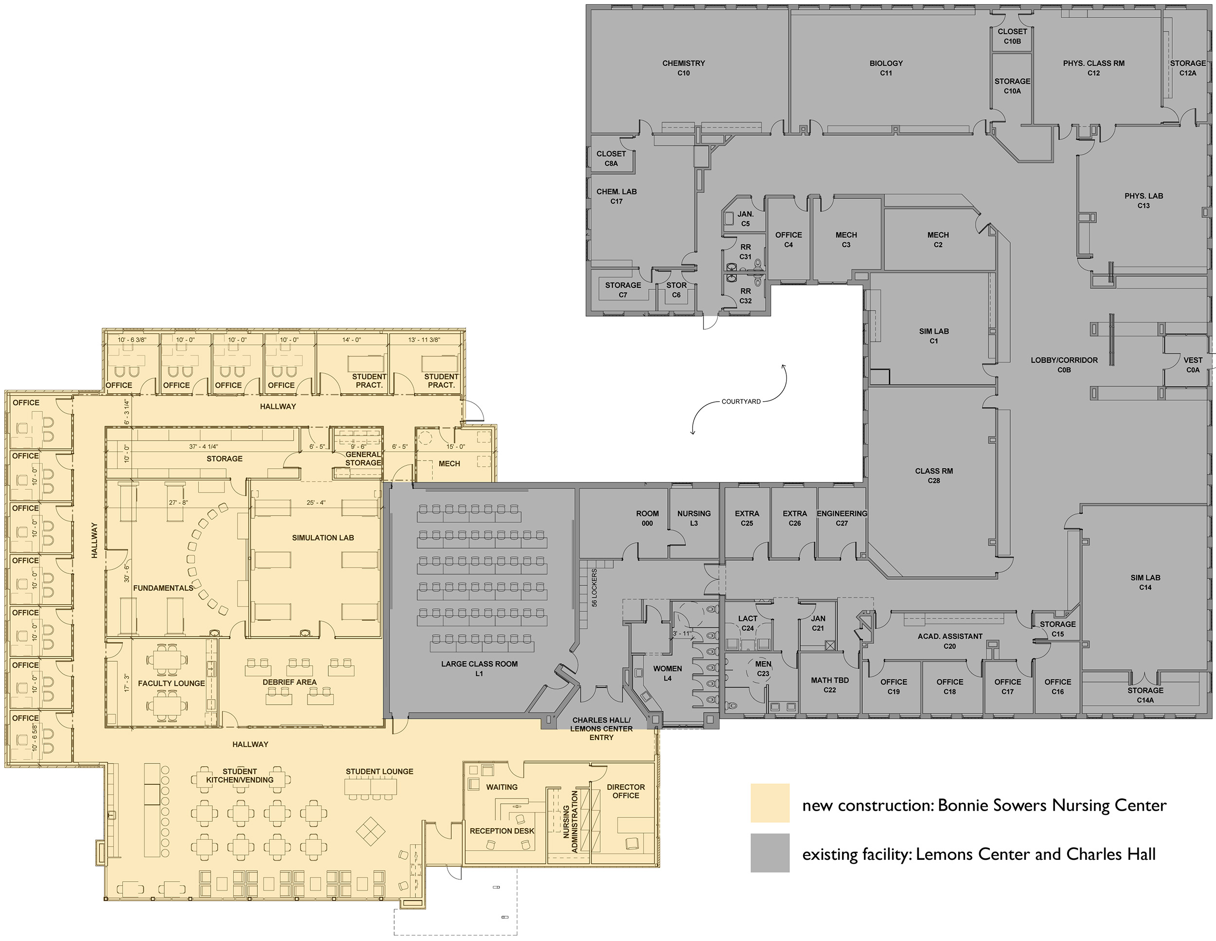 Bonnie Sowers Nursing Center floor plan