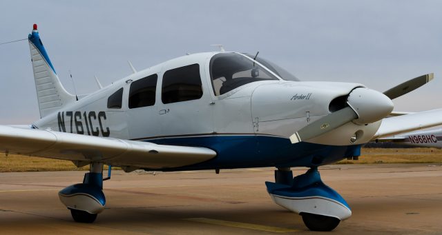 A newly purchased Piper Archer aircraft is part of the aviation fleet.