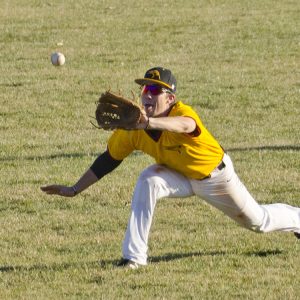 Hesston College baseball action photo by Gerlach