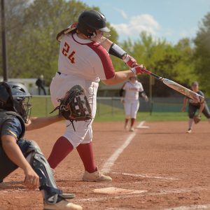 Hesston College softball action photos - Amy Bretado