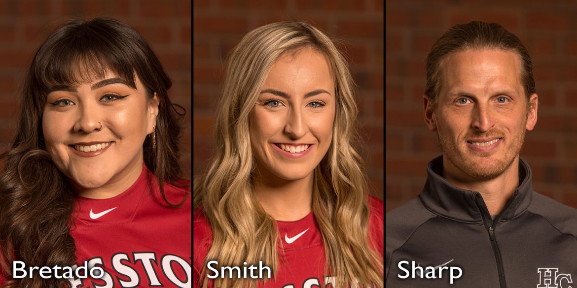 Amy Bretado, Chelsie Smith, Coach Andrew Sharp