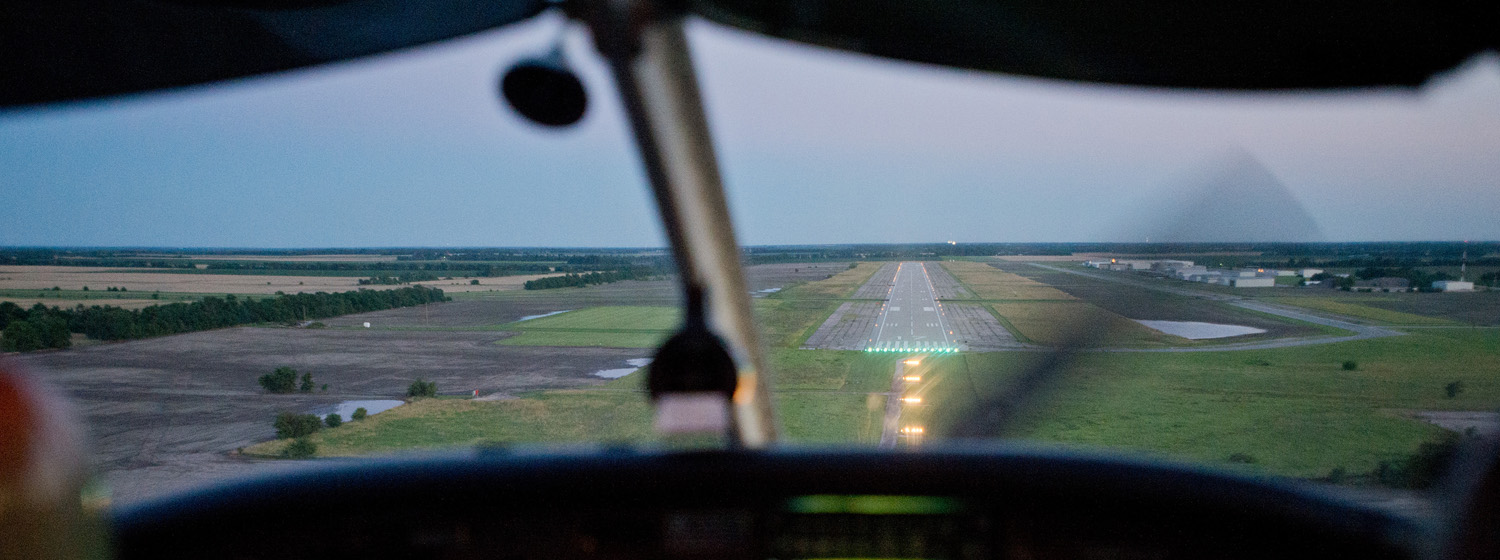 Landing at Newton City/County Airport