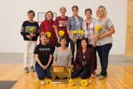 The 1974 Lark volleyball team that placed third at the NJCAA National Tournament