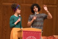 Siblings Makayla Ladwig ’15 and David Ladwig ’18 share about their callings as a nurse (Makayla) and music producer (David) at forum.