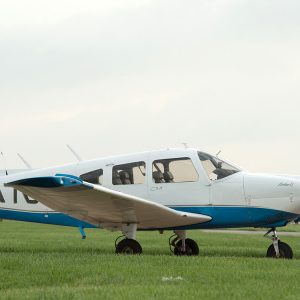 a Piper Archer II from the Hesston College fleet