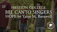 video link - Bel Canto Singers perform Hope by Ysaye M. Barnwell