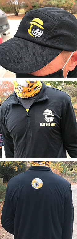 Swag items for Run the Neuf 2021