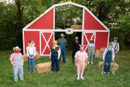 cast photo from the fall 2020 Hesston College Theatre production of Charlotte's Web