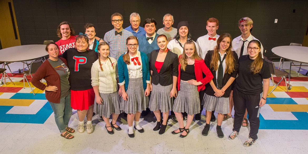 cast and crew photo from the fall 2018 Hesston College Theatre production of The Misanthrope