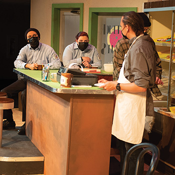 Hesston College spring 2021 production - Superior Donuts
