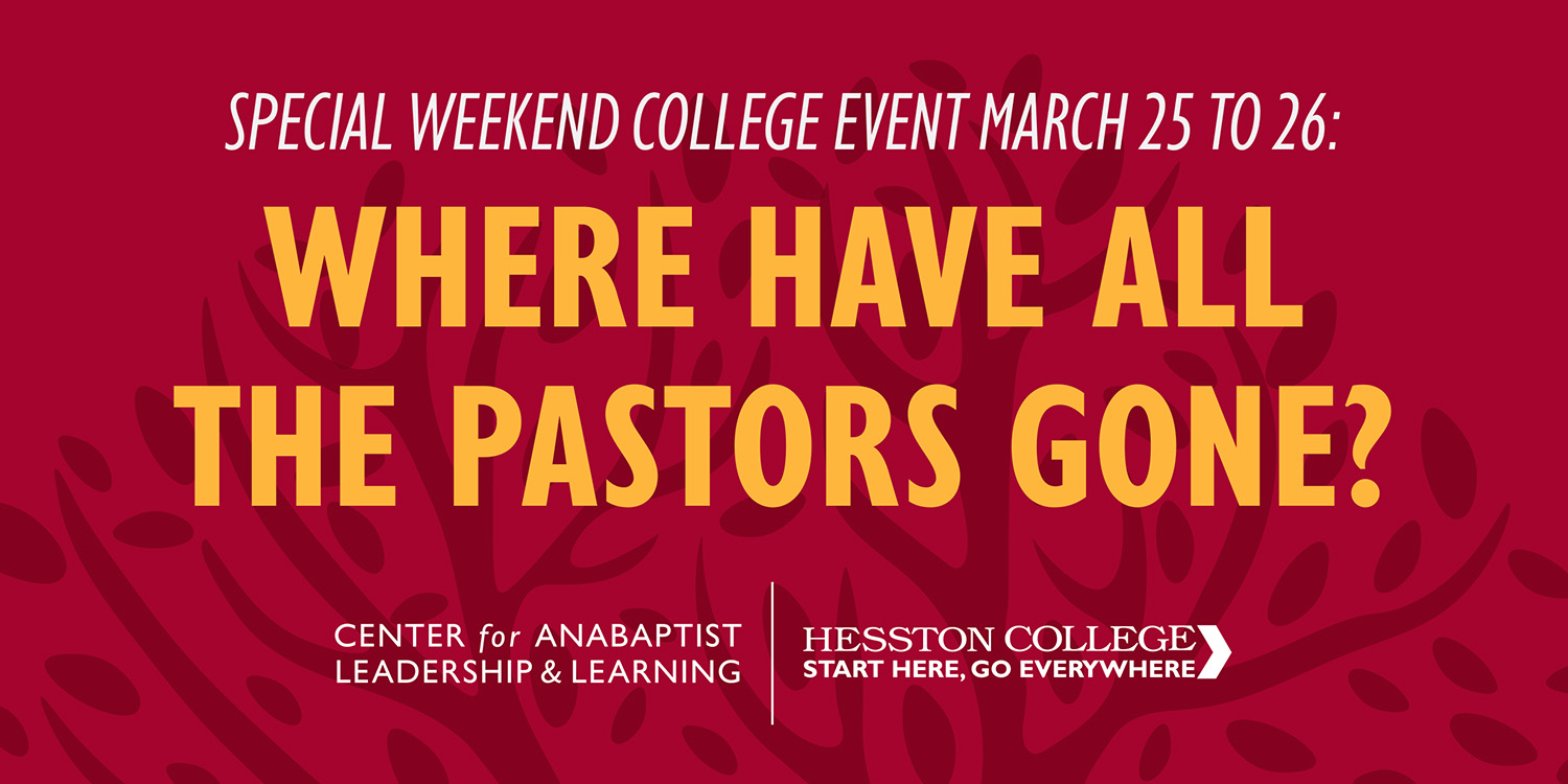 Where have all the pastors gone? A Weekend College event