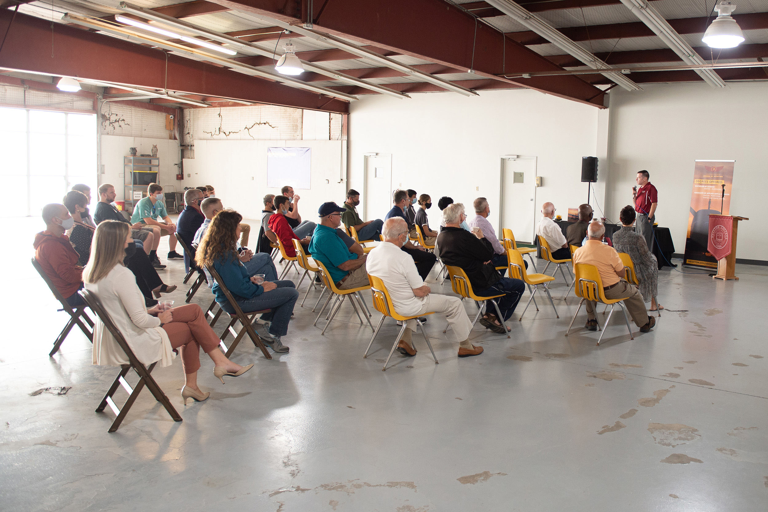 Hesston College Homecoming 2021 - Aviation Hangar - audience